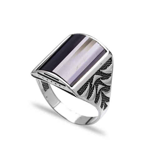 Onyx Authentic Men Ring Wholesale Handmade 925 Sterling Silver